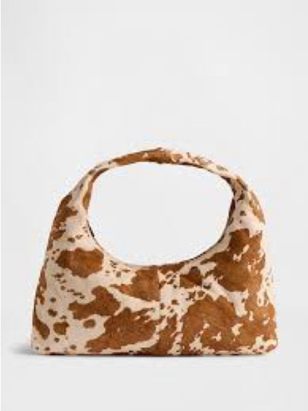 GAP Cow Print Calf Hair Mini Slouchy Bag